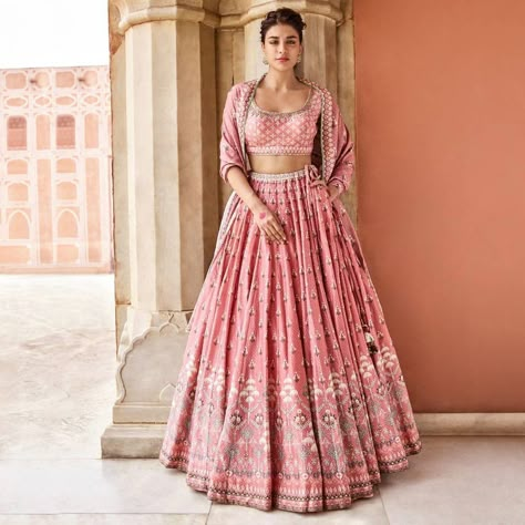 #SeptemberPicks: The Best Bridal Buys Of The Month! | WedMeGood Bridal Lehenga Designs, Indian Outfits Lehenga, Ritu Kumar, Indian Bridal Lehenga, Kurti Patterns, Anita Dongre, Choli Designs, Pink Lehenga, Solange Knowles