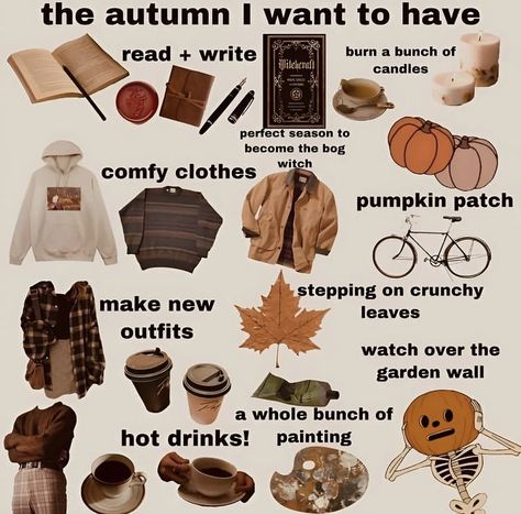 Autumn Aesthetic Activities, Autumn Activities Aesthetic, Fall Aesthetic Activities, Fall Mood Board Aesthetic, Cozy Fall Aesthetic Outfit, Freetime Activities, Candles Halloween, Autumn Girl, Niche Memes