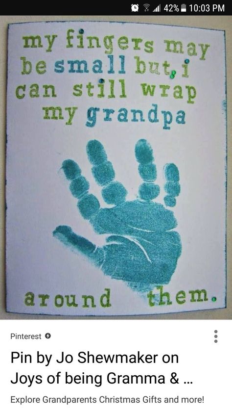 Baby Handprint Art, Grandparents Card, Entertaining Kids, Grandparents Christmas Gifts, Grandparents Christmas, Fathers Day Cake, Baby Handprint, Kid Art, Handprint Art