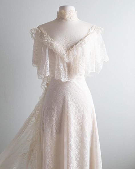 70s Wedding Dress Vintage, 1800 Clothing, Vintage Wedding Dress 1970s, Wedding Dress 70s, Wedding Dresses 70s, 70s Wedding Dress, 70s Wedding, Victorian Wedding Dress, Wedding Dress Vintage