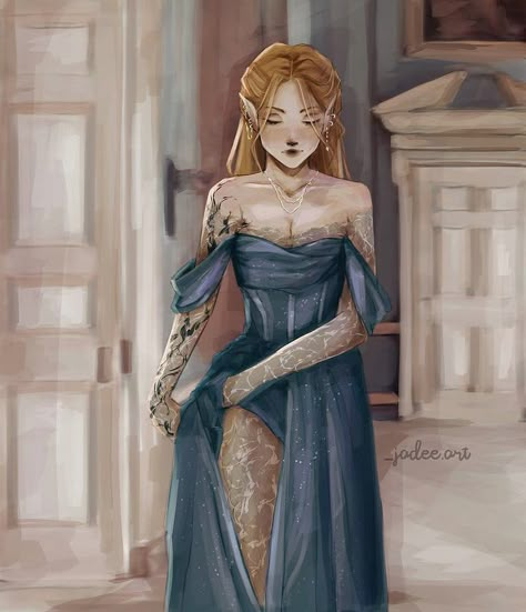 Feyre White Dress Acotar Fanart, Feyre Lilac Dress, Tamlin Beast Acotar Fanart, Gossamer Dress Feyre, Night Court Fashion Acomaf, Acotar Dresses Fanart, Feyre Inspired Outfit, Feyre In Night Court Clothes, Feyre High Lord Meeting Dress