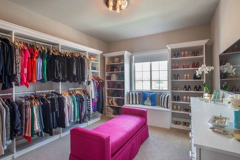 Walk In Closets - Traditional - Closet - Phoenix - by Pam Vidulich @ Closet Factory (Phoenix) | Houzz Spare Room Into Closet, Room Into Closet, Room Turned Into Closet, Turning A Bedroom Into A Closet, Spare Room Walk In Closet, Bedroom Turned Closet, Diy Closet System, Closet Dressing Room, Transitional Home Office