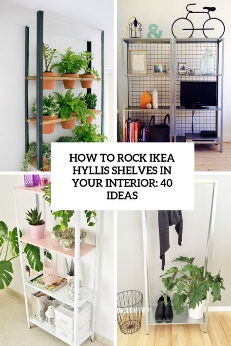 How To Rock IKEA Hyllis Shelves In Your Interior: 40 Ideas Ikea Hyllis Kitchen, Hyllis Ikea Bedroom, Ikea Hyllis Hack, Hyllis Ikea Hack, Butter Pantry, Hyllis Ikea, Ikea Hyllis, Ikea Plant, Ikea Shelving