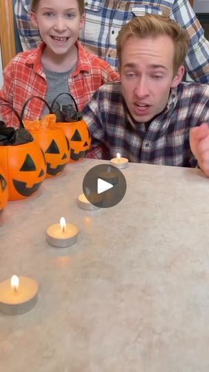 28 reactions | Halloween Candle Blow Competition 🕯Family plays funny Halloween candle blowing game in their kitchen for fun spooky prizes. Whoever blows out all the candles wins the golden pumpkin that has a special prize inside. | Family games fan | Family games fan · Original audio Friendsgiving Games, Halloween Candle, Halloween Candles, Xmas Party, Funny Halloween, Family Games, Halloween Funny, The Golden, Audio