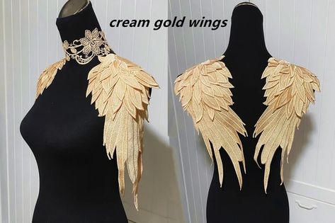 Lace Necklaces, Purple Gothic, Gothic Lace, Shoulder Jewelry, Headpiece Diy, Boho Goth, Angel Outfit, Unique Outfit, Wings Costume