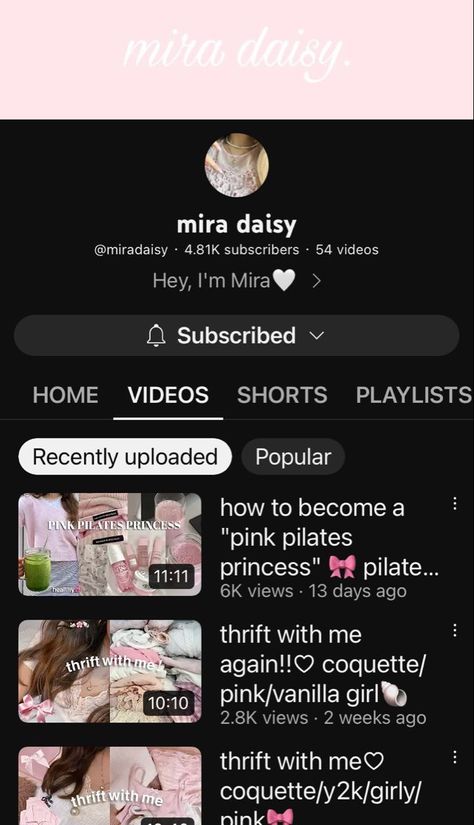 Mira Daisy, Go Viral On Tiktok, Pink Pilates Princess, Viral On Tiktok, Pink Pilates, Pilates Princess, Glo Up, Get My Life Together, Pink Girly Things