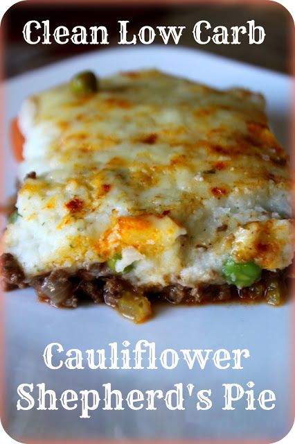 Gluten free, low carb, shepherd's pie, mashed cauliflower, wheat-free (wouldn't make it exactly like this, but good base recipe) Recipe For Shepherds Pie, Resep Vegan, Health Meals, Carb Free Recipes, Shepards Pie, Low Carb Recipe, Meat Pies, Cauliflower Crust, Carb Free