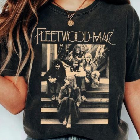 Fleetwood Mac T-Shirt, 2024 Tour Shirt, Vintage Style Unisex Tee Fan Gifts Fleetwood Mac Tee, Fleetwood Mac Shirt, Fleetwood Mac, Tour Shirt, Design Color, Band Tees, Vintage Style, Inside Out, Shop My