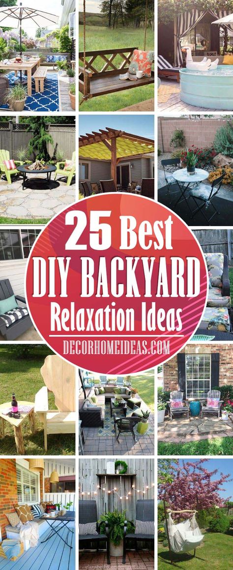 Relaxing Backyard Ideas, Relaxation Ideas, Shaver Lake, Cayuga Lake, Relaxing Backyard, Outdoor Crafts, Beautiful Patios, Outdoor Diy Projects, Backyard Diy Projects