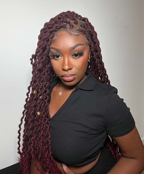 Locs Braided Wigs Braided Wigs For Black Women, Triangle Braids, Large Box Braids, Butterfly Braid, Braided Hairdo, Boho Twists, Box Braid Wig, Braided Wigs, Braids With Beads