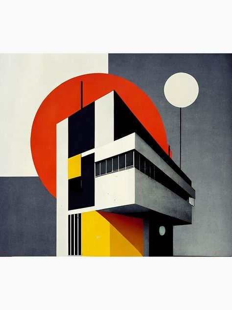 "Geometric bauhaus poster, Geometric Art, Bauhaus Design, Bauhaus Poster Print, Bauhaus Poster, Bauhaus Wall Art" Poster for Sale by ArtifyAmsterdam | Redbubble Bauhaus Poster Design, Bauhaus Architecture, Bauhaus Poster, Bauhaus Design, Architecture Poster, Art Poster Design, Architecture Illustration, Poster Poster, Exhibition Poster