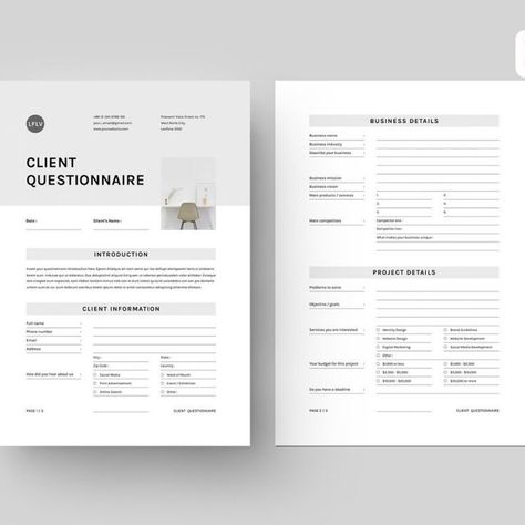 Client Questionnaire Client Questionnaire Design, Business Logo Fonts, Font Psychology, Questionnaire Design, Graphic Design Clients, Client Questionnaire, Questionnaire Template, Business Fonts, Graphic Design Fonts