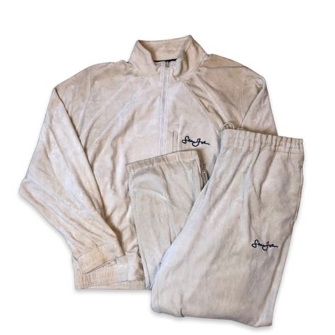 SEARCHING Sean John Velour Tracksuits in the Sizes Small, Medium and Large Sean John, 90s 2000s, Cream White, Different Colors, Thank You, Clothes Design, Color