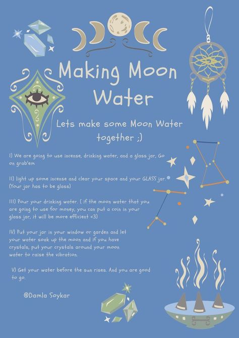 Witch Men, Witch Jars, Make Moon Water, Water Spells, Grimoire Ideas, Water Moon, Spiritual Witch, Divination Witch, Moon Activities