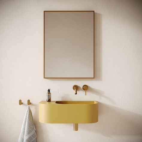 Saffron All Bathroom Basins Wall Mounted Basin Bathroom, Concrete Bath, Wall Hung Basin, Wet Room Shower, Small Bathroom Sinks, Freestanding Vanity Unit, Tile Accessories, Concrete Basin, Traditional Toilets