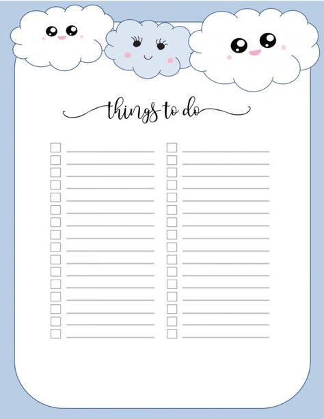 FREE Printable To Do List | Print or Use Online | Access from Anywhere To Do Aesthetic List, Do To List, Things To Do List, Things To Remember, List Aesthetic, To Do List Design, Cute To Do List Template, To Do Lists, Aesthetic To Do List