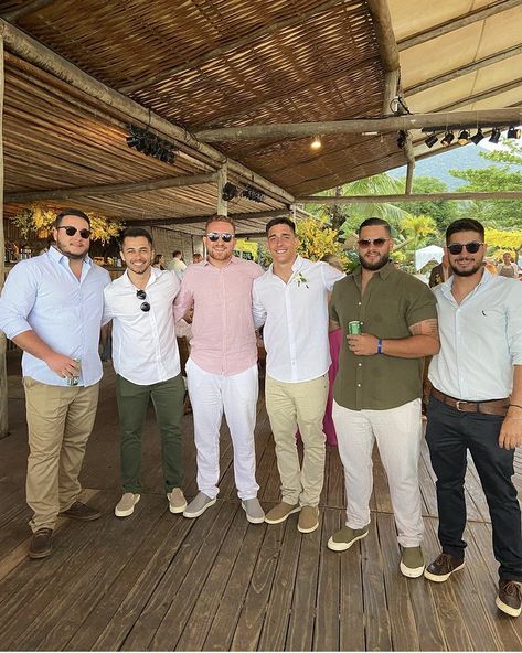 Casual Male Wedding Attire, Resort Wedding Guest Attire Men, Garden Casual Wedding Guest Attire Men, Spring Party Outfit Men, Beach Wedding Guest Men Outfit, Tropical Wedding Guest Outfit Men, Garden Wedding Guest Outfit Men, Wedding Guest Men Outfit Formal, Beach Wedding Guest Dress Men