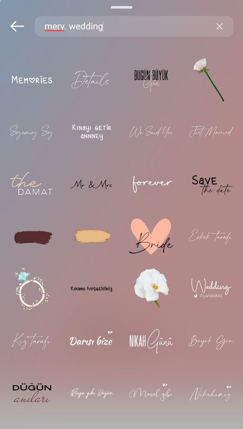 Anniversary Stickers Instagram, Bride Instagram Story Ideas, Insta Wedding Story Ideas, Wedding Stickers Instagram, Wedding Gif Instagram Story, Instagram Wedding Post Ideas, Instagram Wedding Story Ideas, Wedding Ig Story, Wedding Insta Story