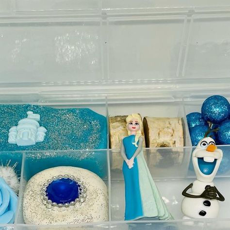 Jessica | Kids Playdough and Sensory Kits on Instagram: "Frozen fans! ❄️ This kit is for you! This kit is an Icy Wonderland packed full of fun. Perfect for an upcoming trip, birthday gift, quiet time activity, sensory play, etc. #playdoh #playdoughfun #playdough #playdoughkit #playdoughactivities #playdoughideas #playdoughcreations #frozen #elsa #playdoughelsa #birthdaygirl #birthdaygifts" Frozen Playdough, Playdough Creations, Activity Sensory, Playdough Kit, Sensory Kits, Time Activity, Playdough Activities, Quiet Time Activities, Playdough Kits