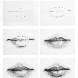 Head drawing from different positions. . . . #howtodraw #how__to__draw #art#sketch #lesson #tutorial #draw #drawing #artist #instaart… Draw Lips, Female Lips, Mouth Drawing, 얼굴 드로잉, Drawing Eyes, 얼굴 그리기, Drawing Faces, Lips Drawing, Sketchbook Pages