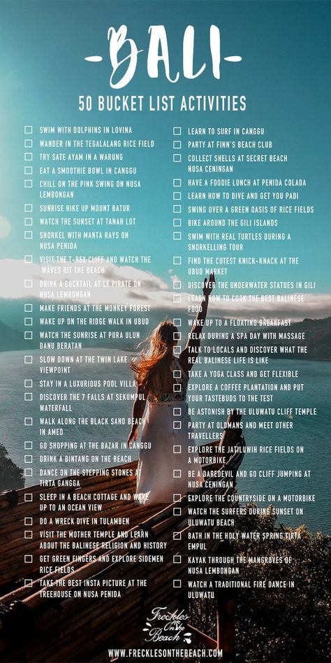 Bali Bucket List, Things To Do In Bali, Voyage Bali, Bali Vacation, Travel Infographic, Holiday Travel Destinations, Bali Travel Guide, Travel Checklist, Dream Travel Destinations