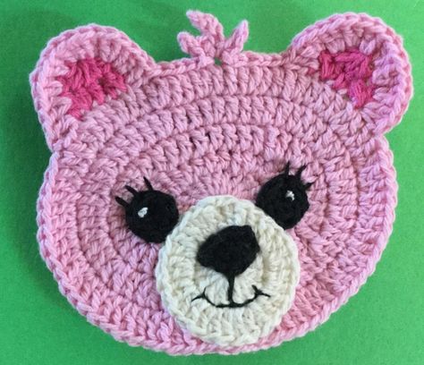 Crochet Teddy Bear Pattern • Kerri's Crochet Crochet Applique Patterns Free, Crochet Bear Patterns, Crochet Teddy Bear Pattern, Crochet Teddy Bear, Crochet Unicorn, Bear Head, Crochet Simple, Crochet Patterns Free Blanket, Crochet Teddy