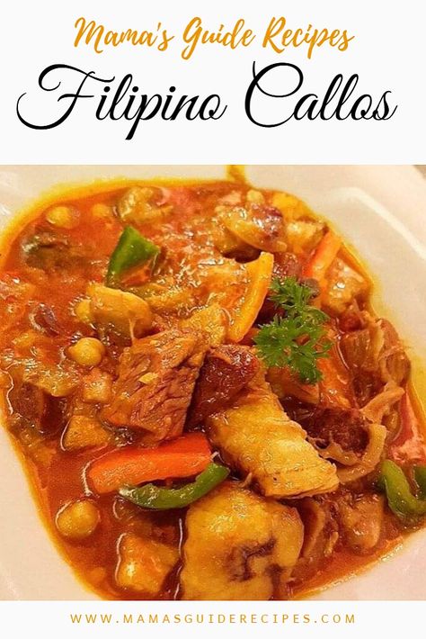 if Callos Recipe Filipino, Filipino Oxtail Recipes, Callos Recipe Spanish, Filipino Beef Recipes, Tripe Recipe, Goto Recipe, Tripe Stew, Tripe Recipes, Pinoy Recipe