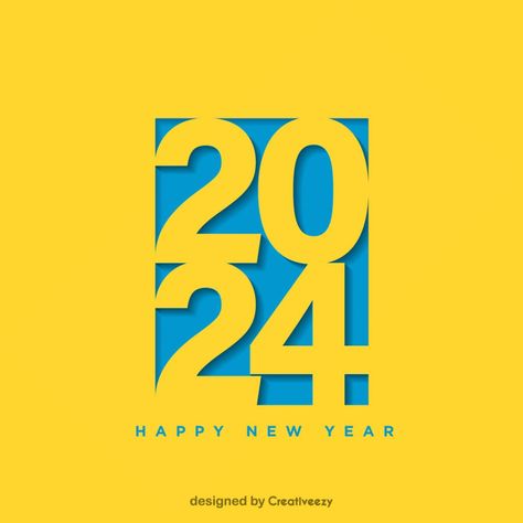 happy-new-year-wishes-2024-paper-cut-effect-on-blue-background New Year Card 2024 Design, Happy New Year 2024 Design, 2025 Design, Cool Car Stickers, New Year Post, Eid Card, New Year Text, Eid Card Designs, Happy New Year Design