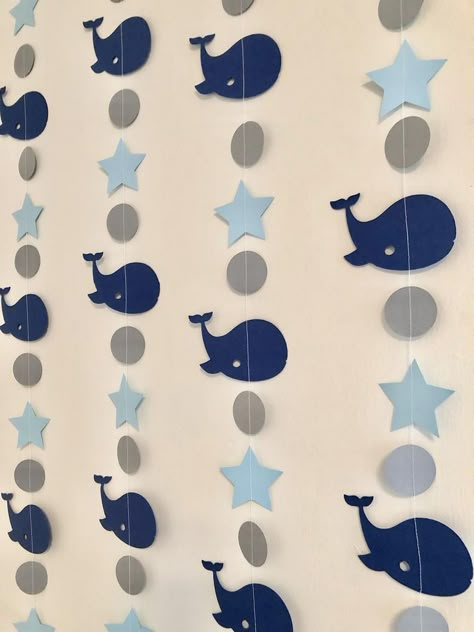 Baby Shower Decor Boy, Whale Baby Shower Theme, Whale Birthday Parties, Birthday Photo Backdrop, Whale Party, Ocean Baby Showers, Whale Birthday, Whale Theme, Baby Shower Sweets