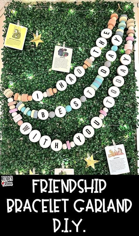 Let your students know you had the best day with them. Make a giant Taylor Swift inspired friendship bracelet garland for your classroom bulletin board. Bracelets With Names, Word Ideas, Taylor Swift Birthday Party Ideas, Etsy Bracelets, Teacher Bulletin Boards, Taylor Swift Inspired, Taylor Swift Party, Bracelet Craft, Taylor Swift Birthday