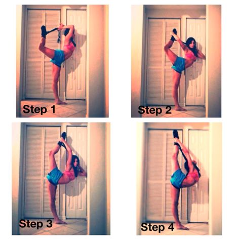 How to stretch for your needle How To Do Needle Gymnastics, Biellmann Stretches, Stretches For Needle, How To Get Your Needle, How To Improve Flexibility, Cheer Stretches, Cheerleading Tips, Dance Stretches, Gymnastics Flexibility