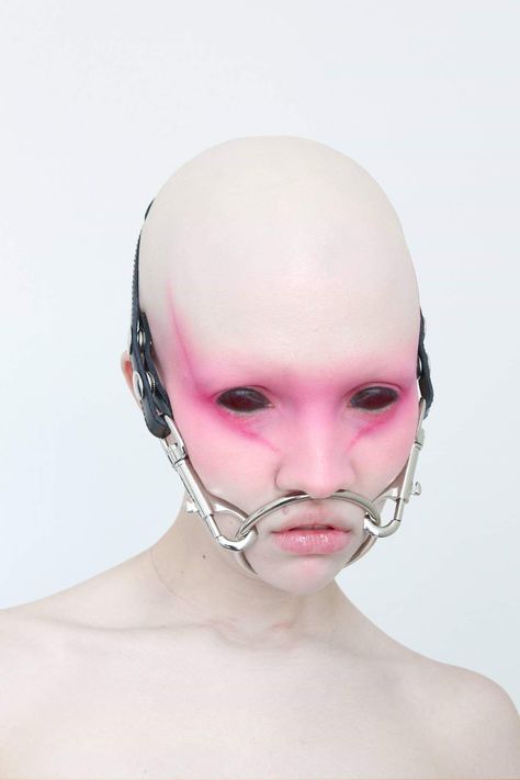 Body Extension Art, Face Harness, Body Extension, Fecal Matter, Shoot Concept, Bald Heads, Karl Marx, Illustration Fashion Design, Custom Ideas