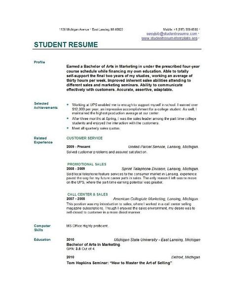 College Application Resume Examples College Student Resume, Good Objective For Resume, First Job Resume, Basic Resume Examples, Job Resume Format, Cv Example, College Resume Template, Internship Resume, Shirt Apron