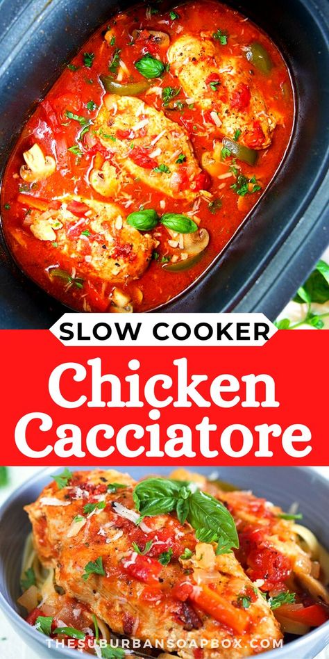 Poultry Recipes Crock Pot, Slow Cooker Chicken And Tomato Recipes, Crock Pot Chicken Cattitore, Instapot Chicken Cacciatore Recipe, Crockpot Chicken With Tomatoes, Chicken Recipes In Slow Cooker, Easy Chicken Cacciatore Recipe Crockpot, Crockpot Chicken Cattitore Recipes, Chicken Cacciatore Crock Pot Slow Cooker