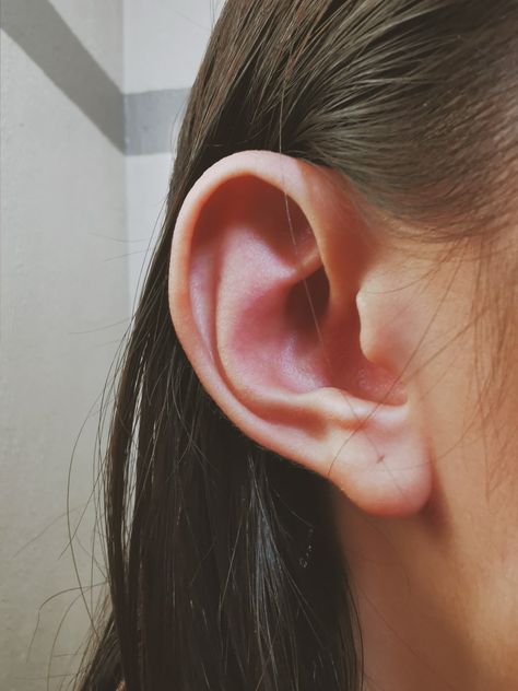 My ear Ear Profile Reference, Ear References Photo, Ears Reference Photography Angles, Human Ear Reference, Ear Close Up, Ear References Photography, Ear Study Reference, Ear References Front View, Big Ears Aesthetic