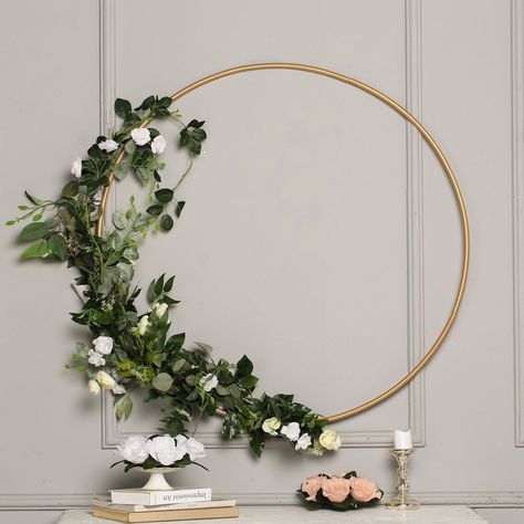 Metal Hoop Wreath, Floral Hoop Wreath, Hanging Rings, Wreath Hanging, Metal Wreath Frame, Wreath Rings, Wedding Hoop, Material Wreaths, Wire Wreath Frame