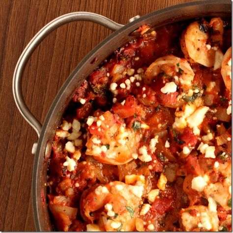 Baked Shrimp with Fire-Roasted Tomatoes {recipe} Fire Roasted Tomatoes Recipe, Roasted Tomato Recipes, Tomatoes Recipe, Baked Tomatoes, Baked Shrimp, Chicken Dip, Fire Roasted Tomatoes, Shrimp Dishes, Public Market