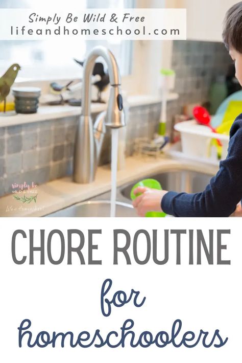 Homeschool Chore Routine Homeschool Chore Chart, Chore List For Kids, Block Scheduling, Homeschool Routine, Chore List, Homeschool Kids, Homeschool Schedule, Mackenzie Ziegler, Homeschool Life