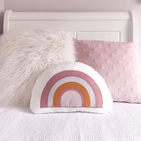 Beautiful Rainbow Cushion for children's room Rainbow Cushion, Heart Cushion, Star Cushion, Gold Cushions, Star Nursery, Dog Rooms, Perth Australia, Star Pillows, Rainbow Kids