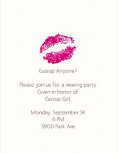 gossip girl party invite Gossip Girl Birthday Invitation, Gossip Girl Invitation, Gossip Girl Party, Pretty Candy, Fancy Envelopes, Glamour Party, Girls Party Decorations, Girls Party Invitations, Spa Birthday Parties