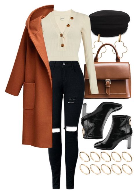 Burnt Orange Jacket Outfit, Academia Style, Boujee Outfits, Orange Outfit, Fashion Sketches Dresses, Orange Jacket, Cold Outfits, Fashion Business Casual, Outfit Inspiration Fall