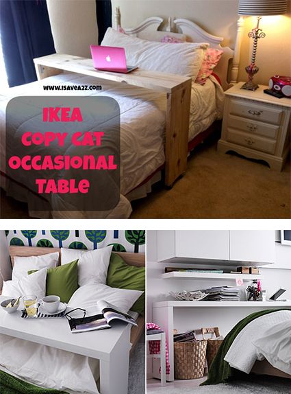 Ikea Copy Cat Malm Occasional Table. Lazy Sundays? Malm Occasional Table, Table Over Bed, Breakfast In Bed Table, Ikea Malm Bed, Malm Bed, Overbed Table, Murphy Bed Ikea, Murphy Bed Plans, Ikea Malm