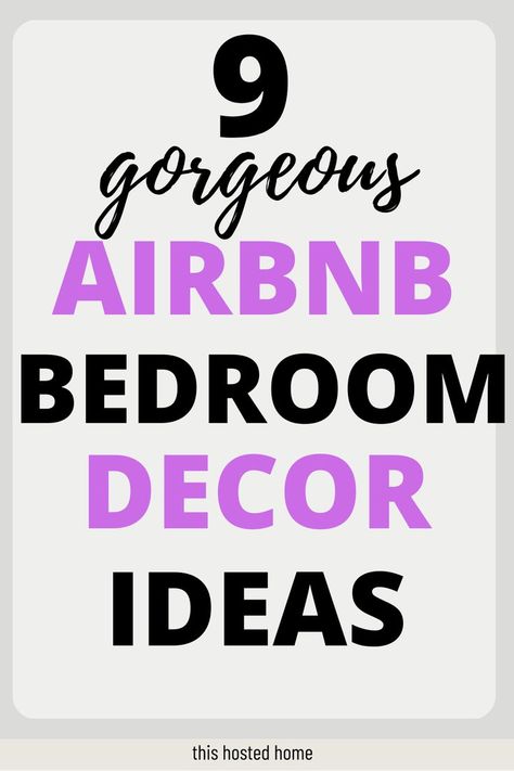 airbnb bedroom decor ideas Airbnb Bedroom Decor, Room Ideas Bedroom Cozy, Airbnb Bedroom, Unique Airbnb, Vacation Rental Host, Bedroom Setup, Gorgeous Bedrooms, Air Bnb, Bedroom Decor Ideas