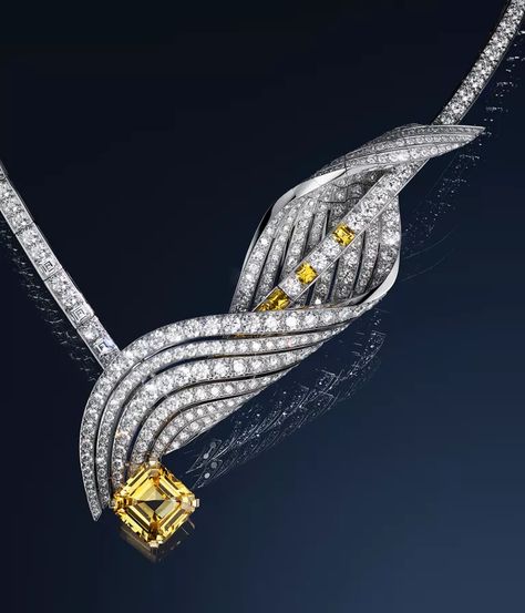 Chaumet’s high jewellery nods to naturalistic traditions | Wallpaper Chaumet Necklace, High Jewelry Necklace, Twisted Ribbons, Diamond Ribbon, High End Jewelry, High Jewelry Ring, High Jewellery, Asscher Cut Diamond, Harry Winston