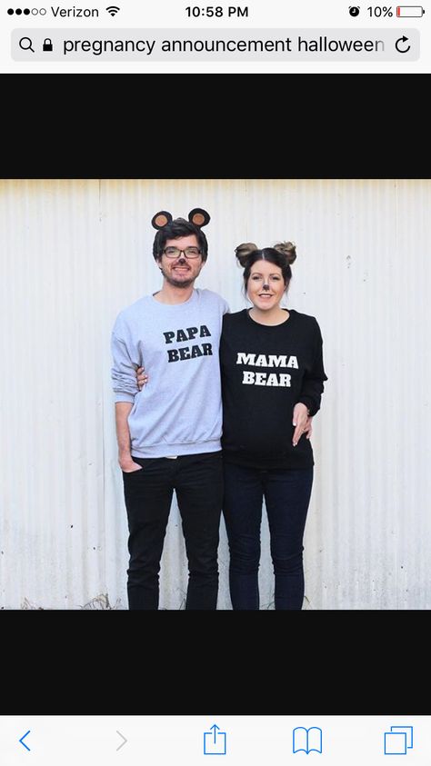 Mama Bear Costume, Mama Bear Papa Bear Baby Bear, Halloween Pregnancy Announcement, Bear Halloween, Bear Costume, Papa Bear, Halloween 2024, Mama Bear, Baby Bear