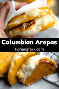 Columbian Recipes Authentic, Columbian Arepas, Colombian Appetizers, Arepas Filling, Colombian Snacks, Colombian Empanadas, Columbian Food, Friday Dinners, Colombian Arepas