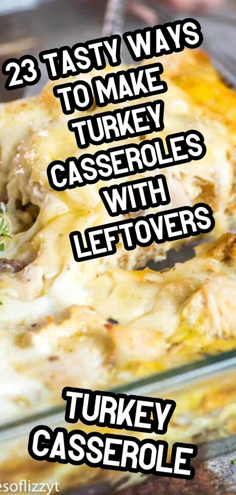 Turn your turkey leftovers into 23 tasty casseroles that are perfect for any meal! Discover creative, mouthwatering recipes—click for delicious ideas! Turkey Crunch Casserole, Leftover Roasted Turkey Recipes, Leftover Turkey Recipes Easy Thanksgiving Leftovers, Recipes With Shredded Turkey, Healthy Turkey Casserole, Cheesy Turkey Casserole, Turkey Noodle Casserole Recipes Leftover, Leftover Turkey Noodle Casserole, Turkey Dishes Leftover