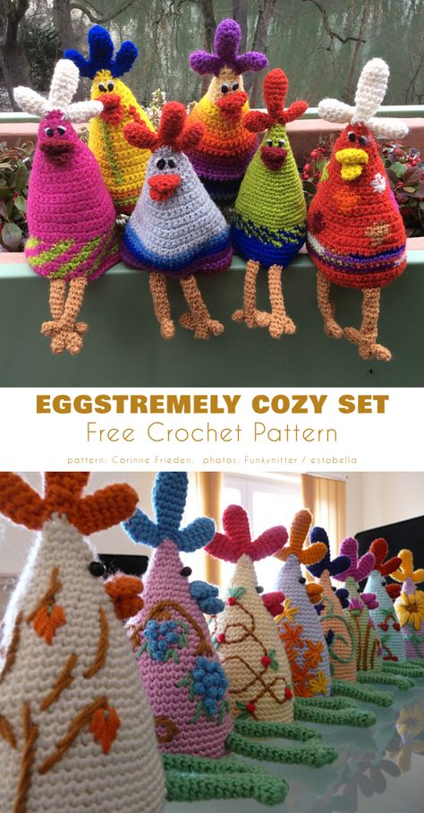 Easter Bird Free Crochet Patterns Amigurumi Easter, Crochet Bird Patterns, Easter Chicken, Crochet Chicken, Crochet Easter, Easter Crochet Patterns, Crochet Birds, Crochet Animals Free Patterns, Crochet Amigurumi Free Patterns