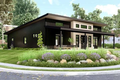 Inexpensive Houses To Build, Ranch Style House Plans, Clerestory Windows, Contemporary Style Homes, Contemporary House Plans, Ranch Style Homes, Modern House Plan, House Roof, Bedroom House Plans