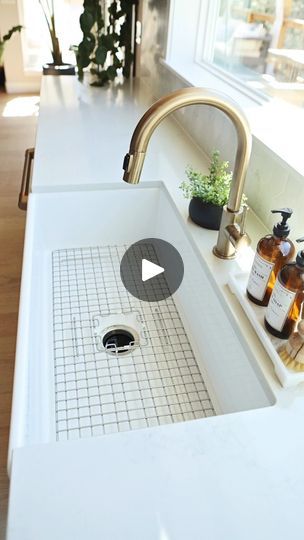 Who needs a big sink? Like 36 inches of gorgeous durable crisp white fireclay? Check out the 36” Bradstreet II Fireclay Kitchen Sink! Available with free... | By SinkologyFacebook Undersink Drawer, Dishwasher Tabs, Farmhouse Sink Installation, Farmhouse Sinks, Fireclay Sink, The Cabinet, Pull Out Drawers, Water Spots, Under Sink